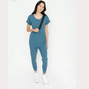 SMASH + TESS Anyday Romper in Becoming Blue